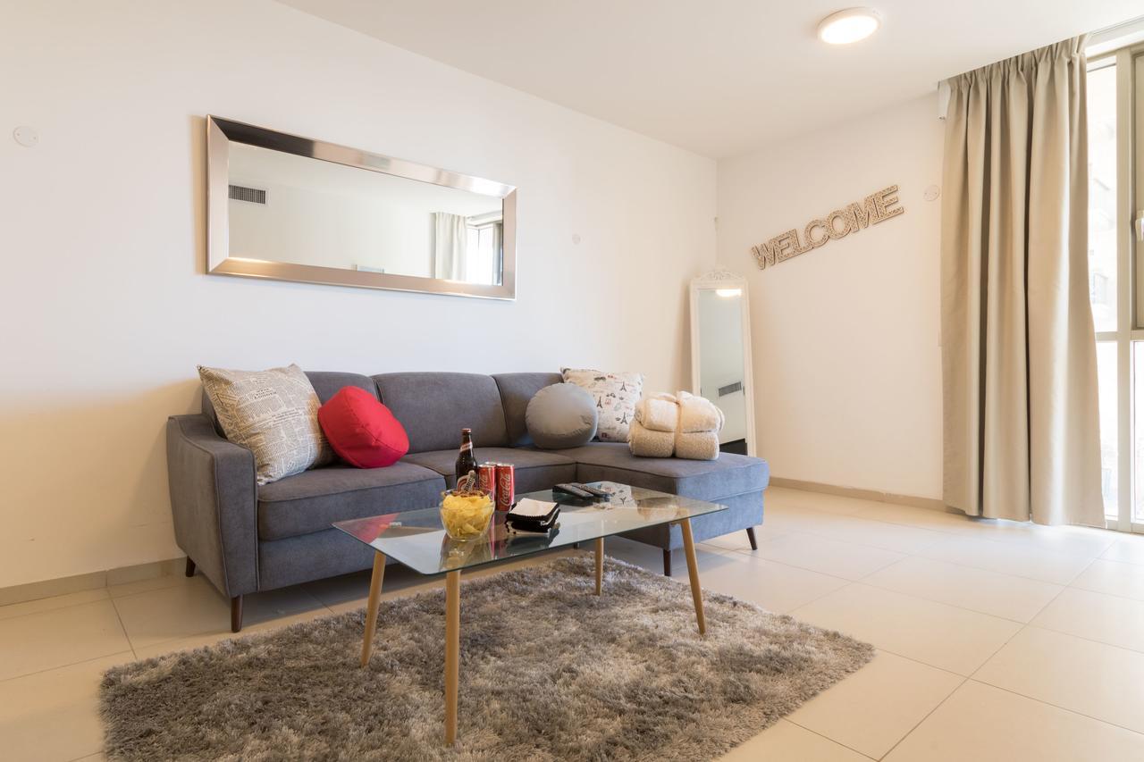 Luxury One-Bedroom Apartment/Parking In City Center Gerusalemme Esterno foto