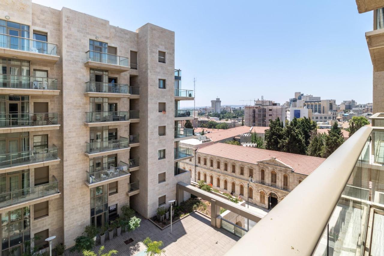 Luxury One-Bedroom Apartment/Parking In City Center Gerusalemme Esterno foto